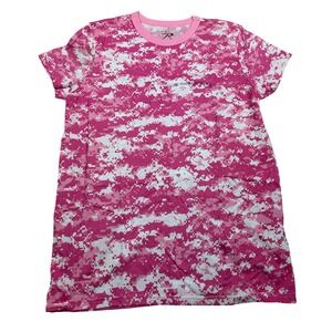 Rothco Womens Pink‎ Digital Camo T-Shirt Short Sleeve Crew Neck XL